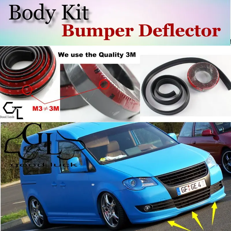 Бампер для губ дефлектор Volkswagen VW Caddy 2K 2004 ~ 2015 передний спойлер юбка TG вентиляторов