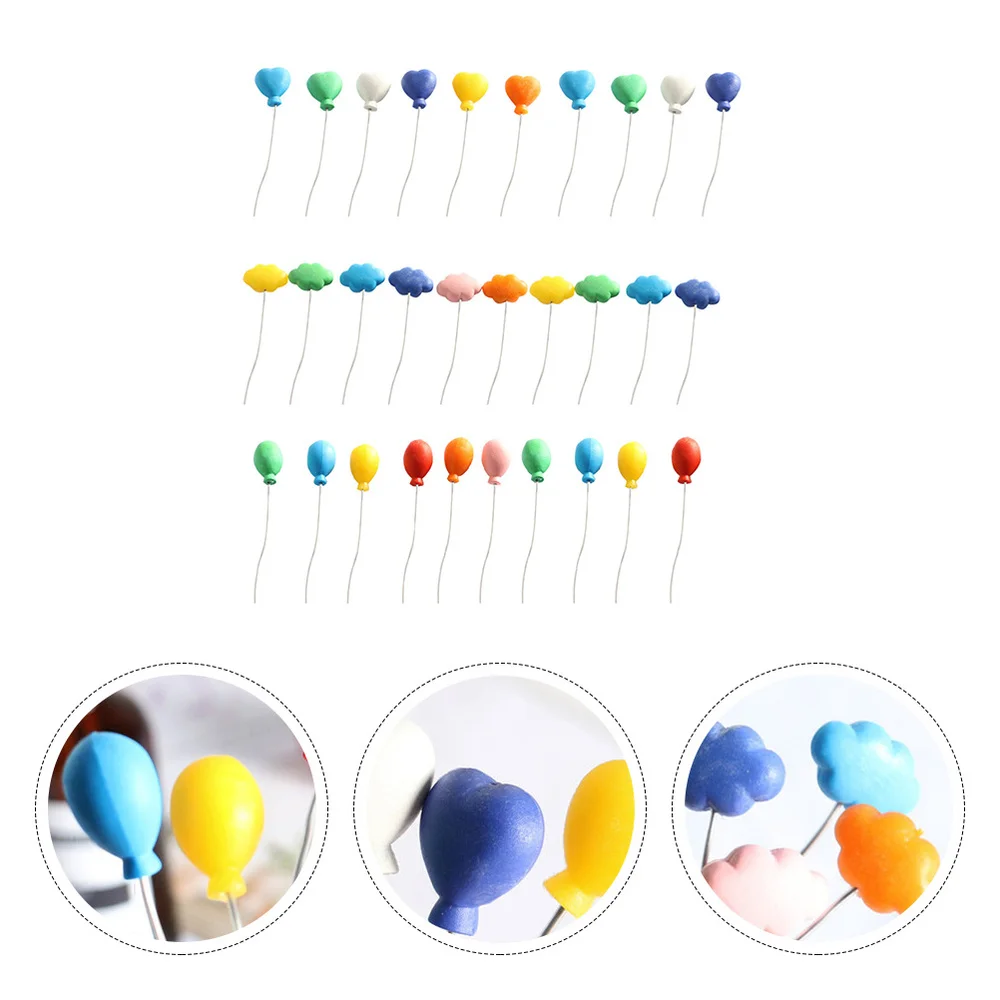 

30pcs Mini Colored Balloon Micro Landscape Shooting Props Mini House Ornaments