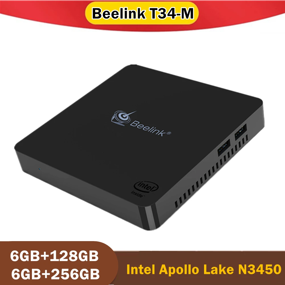 

Beelink Женский мини-ПК N3450 INTEL Windows 10 6 ГБ 128 ГБ/256 ГБ дисплей 2,4/5,8G WiFi BT4.0 умный офисный настольный мини-ПК ТВ-бокс