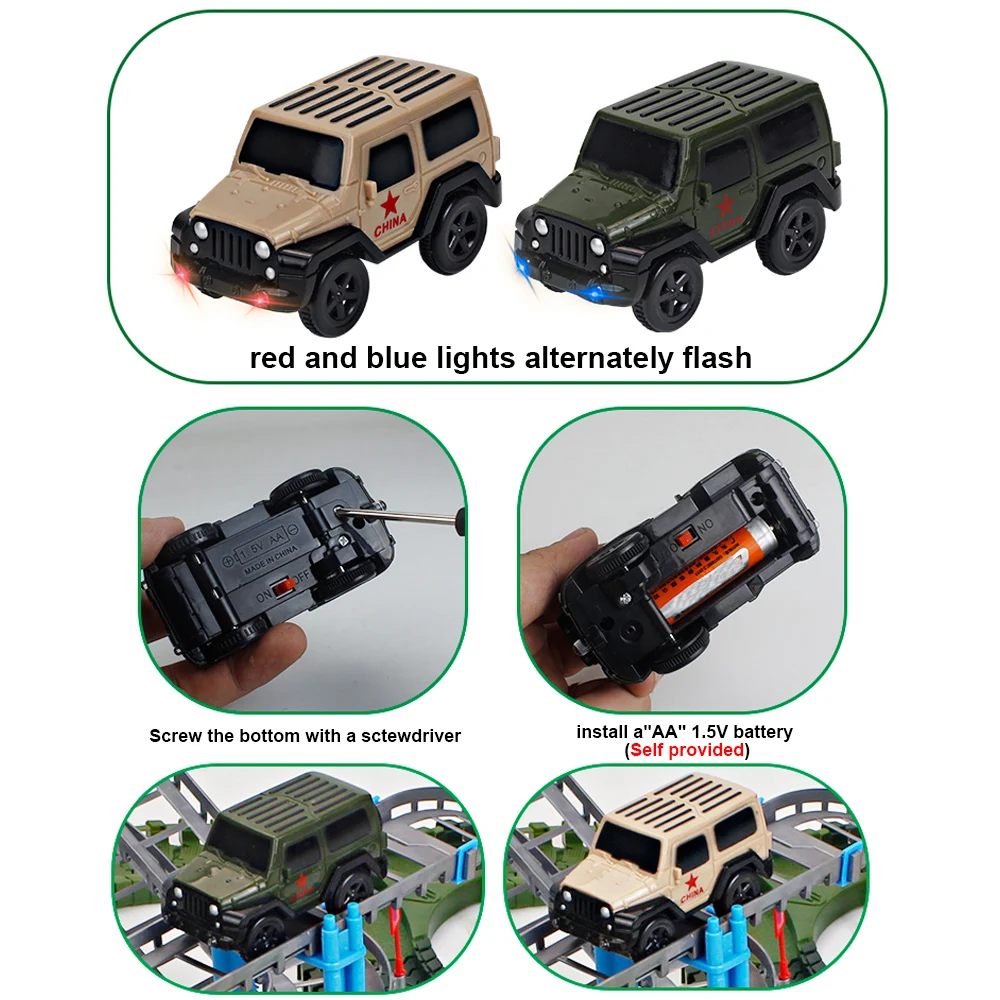 Набор волшебных гоночных треков для самостоятельной сборки гибкий рельсовый