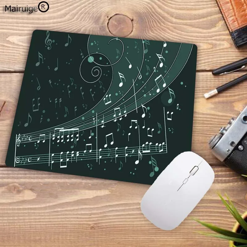 Синий Mairuig музыкальная нота DIY Художественный коврик для мыши плеер игровая клавиатура Pad компьютер планшет Pad Размер 22X18 мм - Цвет: Синий