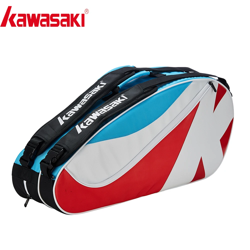 Original Kawasaki Master Series Badminton Bag Large Capacity Racquet Sports Bag For 6 Badminton Rackets KBB-8685