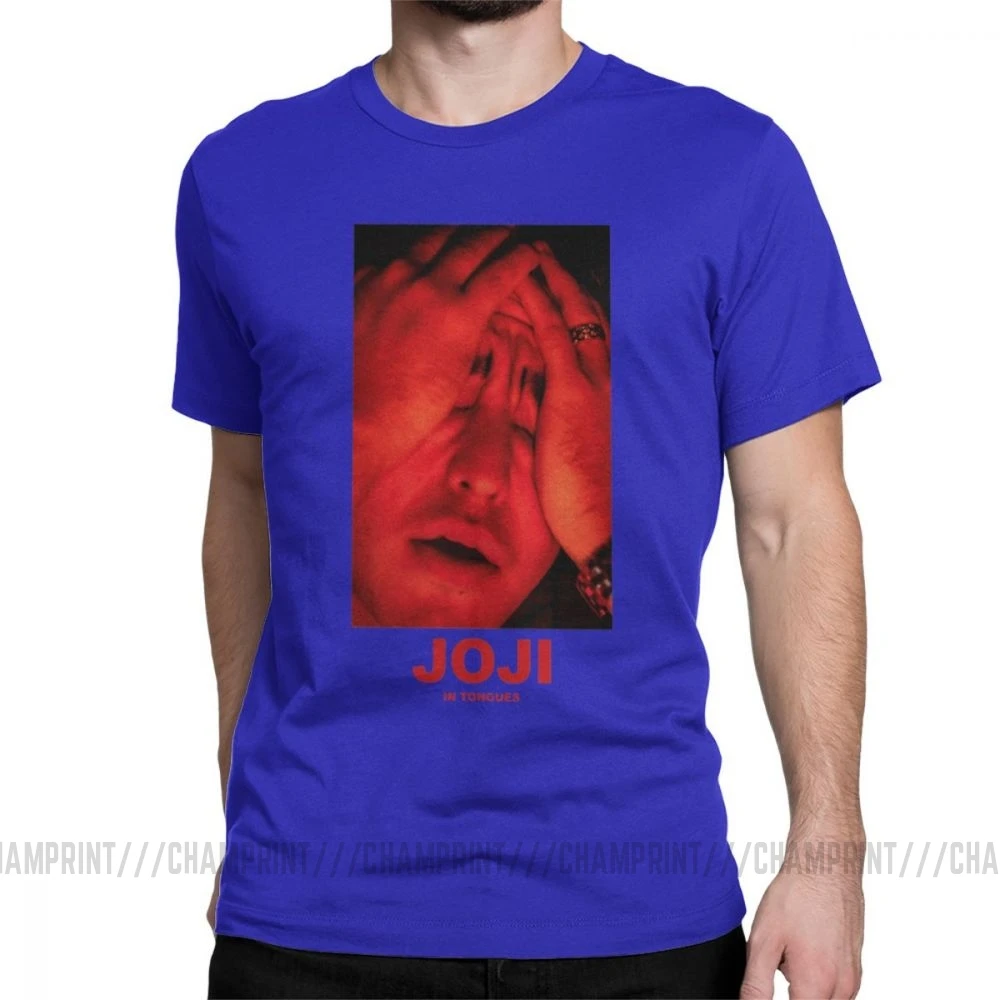 Мужская футболка Joji, грязный Франк, розовый Guy Meme, японский Ютуб, хлопок, безумные футболки с коротким рукавом, летняя футболка - Цвет: Синий