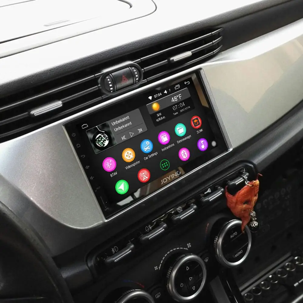 JOYING 2 DIN универсальный автомобильный Радио плеер Android 8,1 Восьмиядерный 2 Гб RAM" gps навигация Поддержка OBD/резервная камера без DVD плеера