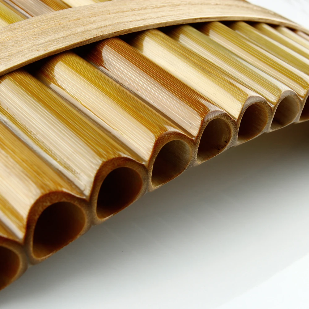 18 Pipes F Key Pan Flute High Quality Woodwind Instrument Chinese Traditional Musical Bamboo flute | Спорт и развлечения