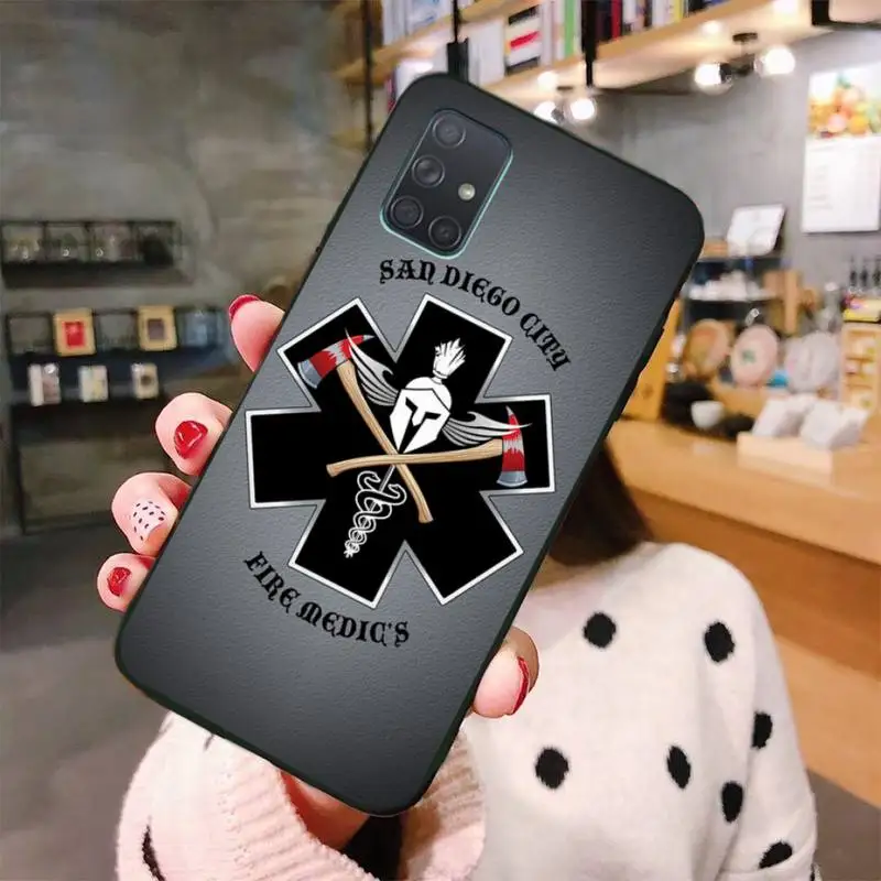 EMT EMS медицинский спасательный значок DIY печать чехол для телефона Samsung A10 A20 A30 A40 A50