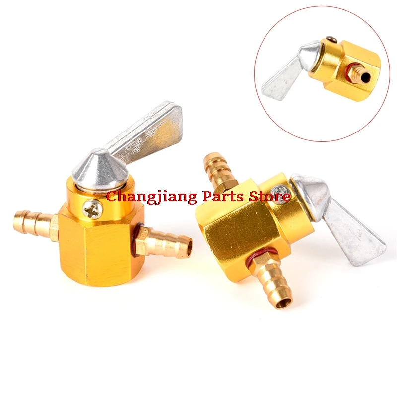 

1 шт. 6 мм Универсальный мотоциклетный позолоченный встроенный бензиновый переключатель подачи топлива 2 дюйма x 1,6 дюйма