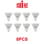 Светодиодная лампочка MR11 12 в 3 Вт COB прожектор 8 шт.лот 3000K теплый свет для комнаты сильный концентрирующий эффект домашний декор