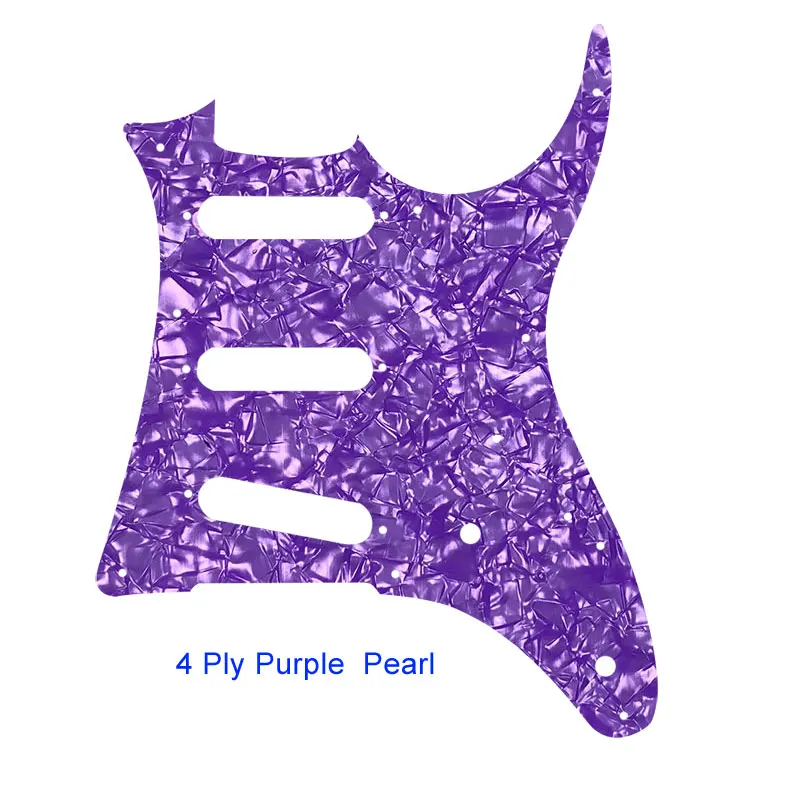 4Ply Purple pearl Pleroo пользовательские гитарные части-для MIJ Ibanez GRX20 контур гитары накладку хамбакера пикап царапины пластины SSS накладки - Цвет: 4Ply Purple pearl