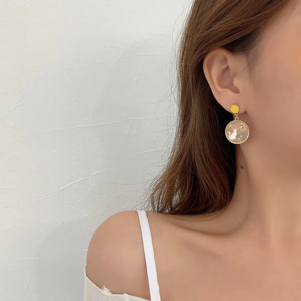 

RUANME Lovely Animal Earrings Contracted Fashion Women Party Gift Accessories