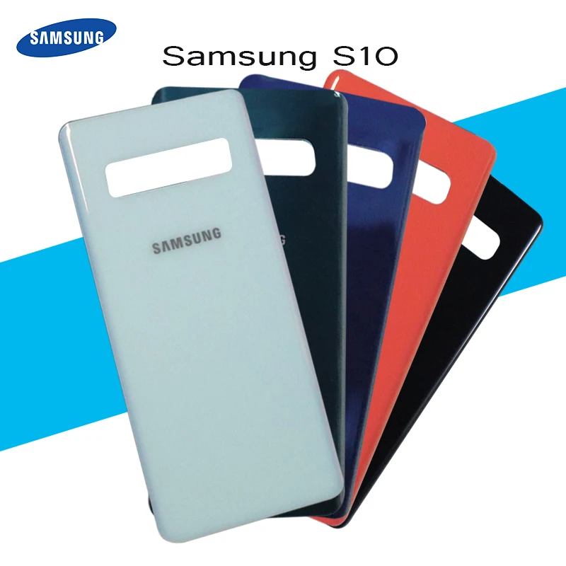 Оригинальный чехол для Samsung Galaxy S10 задняя крышка аккумулятора стеклянный корпус S