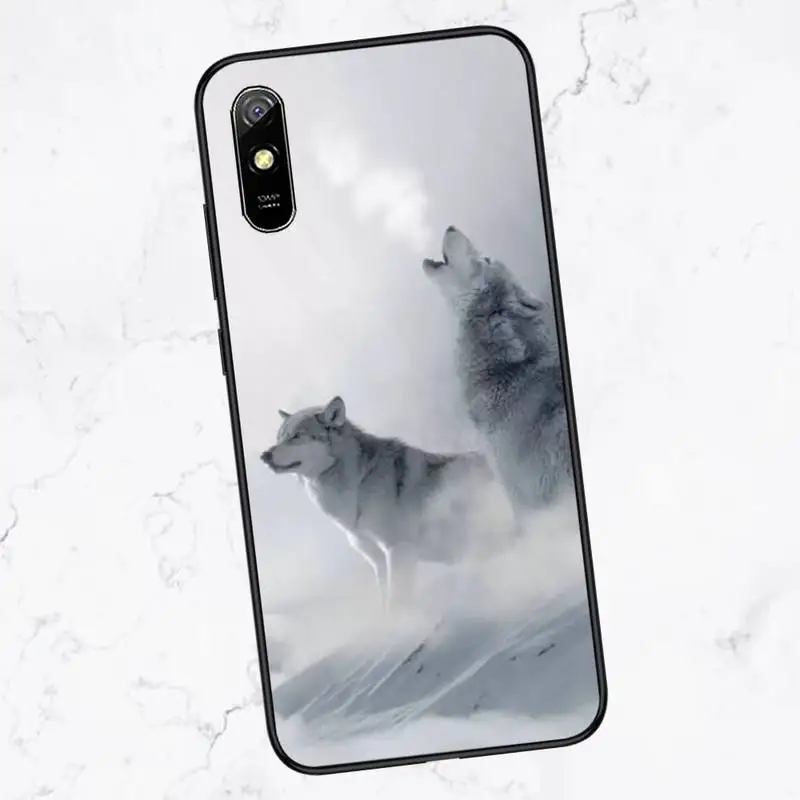 

angry snow wolf Phone Case For Xiaomi Redmi 4x 5 plus 6A 7 7A 8 mi8 8lite 9 note 4 5 7 8 pro