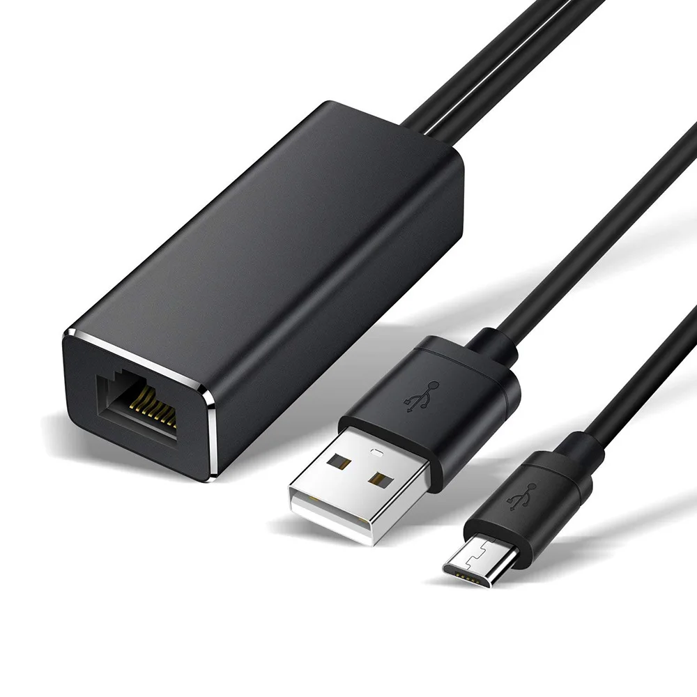 

For Chromecast Ethernet Adapter USB 2.0 To RJ45 For Google For Chromecast 2 1 Ultra Audio TV Stick Micro USB Network Card