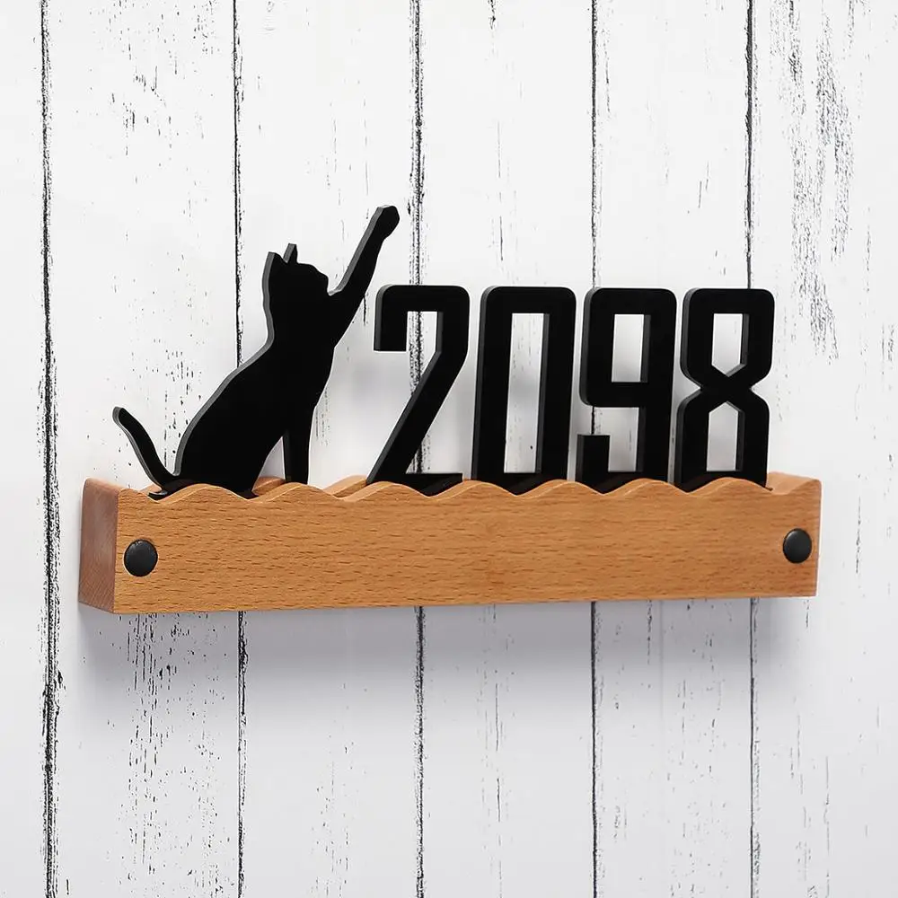 Плавающий дом с цифрами деревянные знаки буквы большая современная дверь