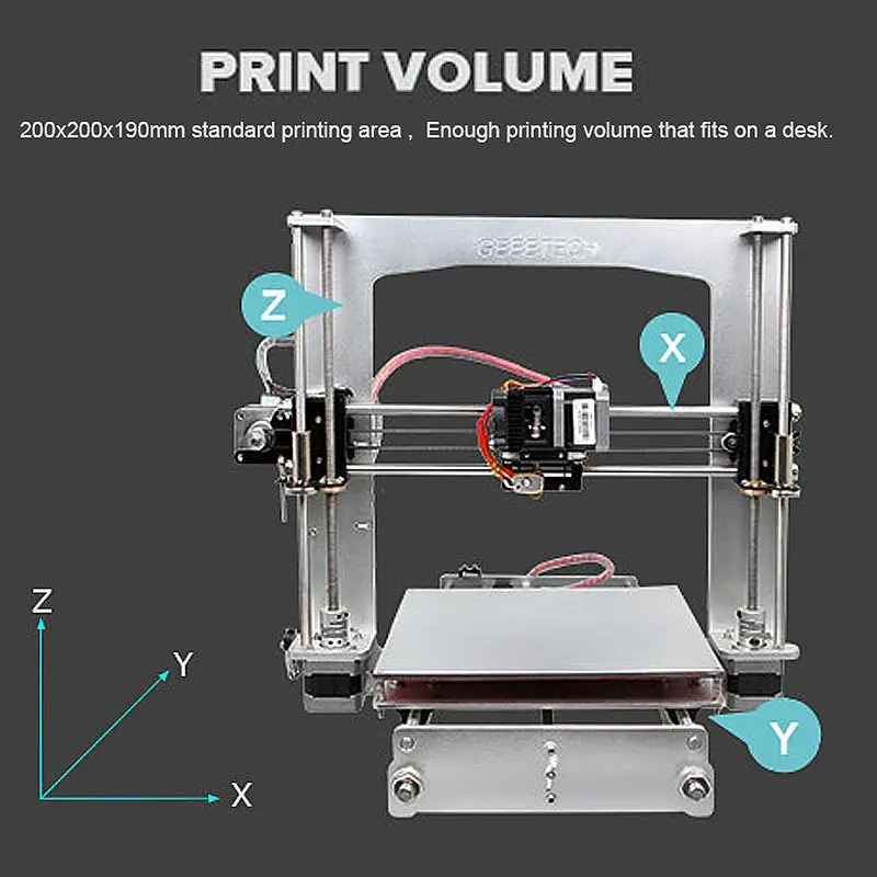 3D-принтер Geeetech Prusa I3 A Pro с блоком управления 3-в-1 комплект сделай сам сопло 1 75 мм 0 4
