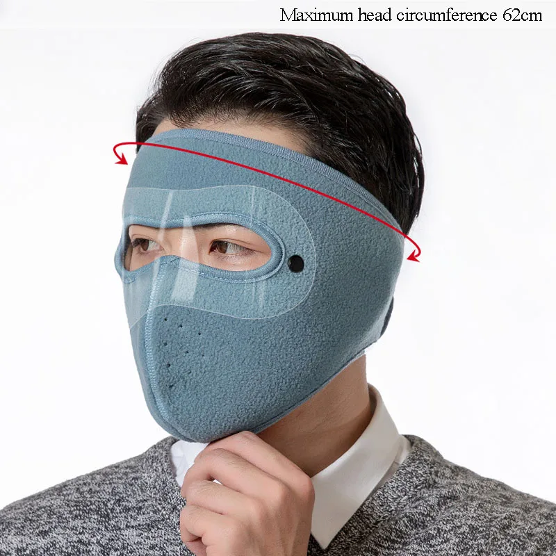 2021 New Winter Warm Goggles Mask Outdoor Riding Sunscreen Breathable Cold And Windproof Double-layer Polar Fleece | Автомобили и