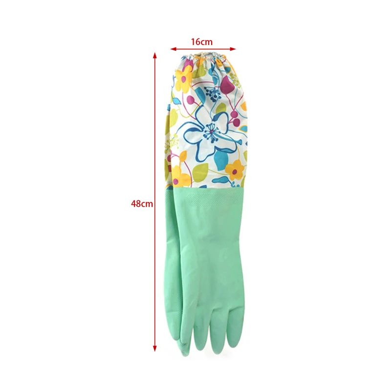 

Durable Waterproof Household Glove Dishwashing Cleaning Rubber A69D