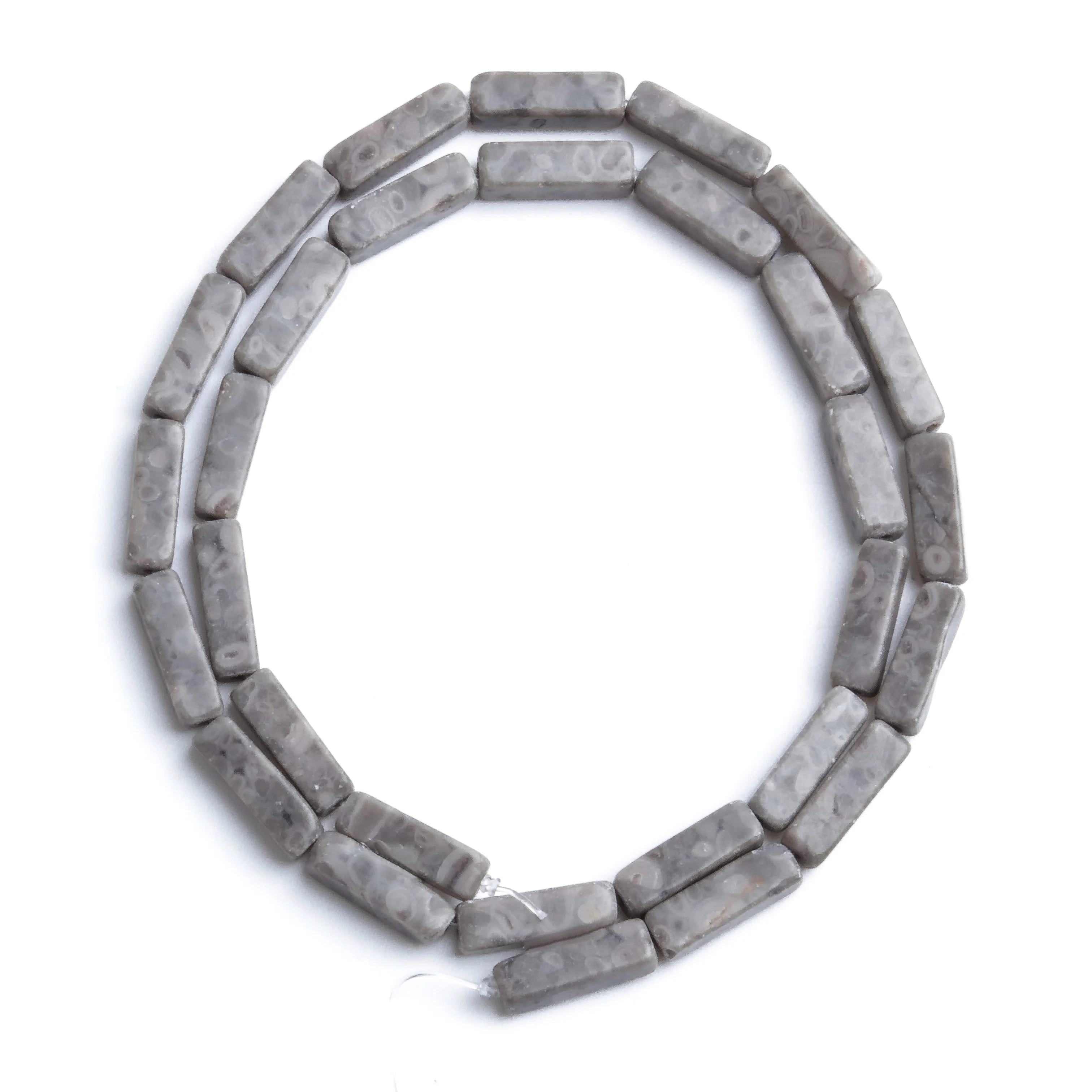 

Natural Stone 4x13mm Map Stone Rectangular Column Rectangular Square Loosely Spaced Bead Separator Bead DIY Necklace Bracelet
