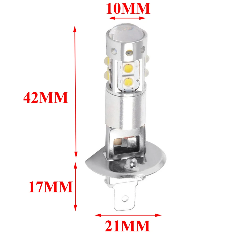 

2X 6000K H1 80W HIGH POWER COB LED HEADLIGHT HIGH LOW BEAM FOG LIGHT BULBS