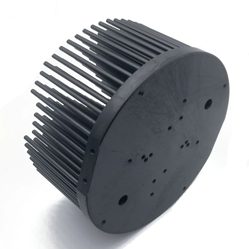 Круглый D133mm предварительно Просверленный led pin fin Радиатор подходит для Cob cxb3590 Bridgelux V29 50-60 Вт теплоотвод diy Крытый