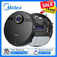 midea robot vacuum cleaner m7 pro vibrating mopping washing 4000pa cyclone suction dust collector smart app planned cleaning