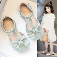 girls sandals 2020summer new kids princess shoes for party and wedding soft bottom single shoes for big girl chaussure fille