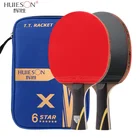 Набор ракеток для настольного тенниса Huieson Carbon, 6 звезд, профессиональная мощная ракетка для пинг-понга с хорошим контролем
