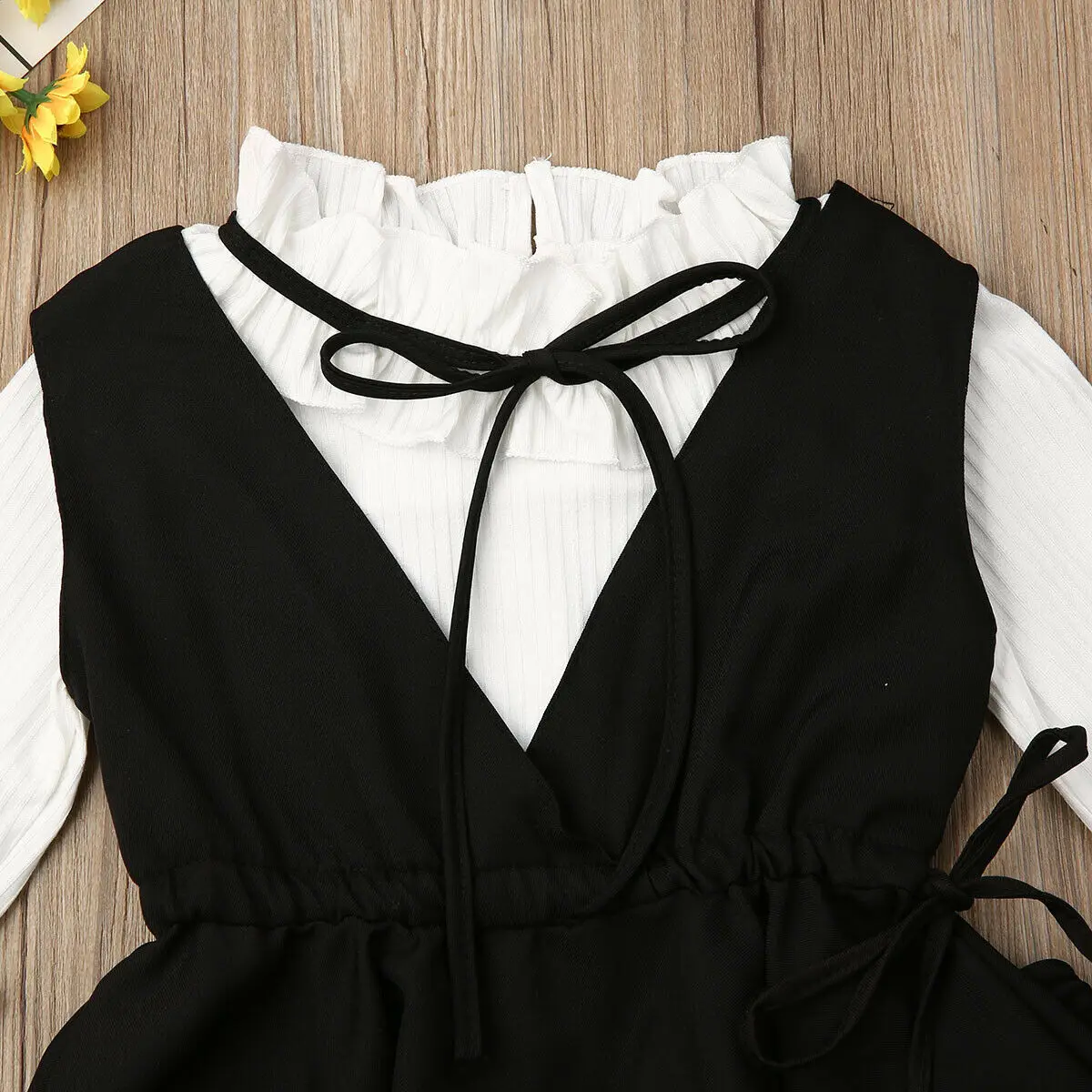 Детский костюм с длинными рукавами для маленьких девочек вечерние деловые брюки