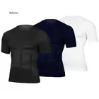 Мужской пояс для похудения живота сжигание жира на животе мужской сжигающий жир компрессионный корсет Тонизирующая футболка корректирующая рубашка корректирующая майка