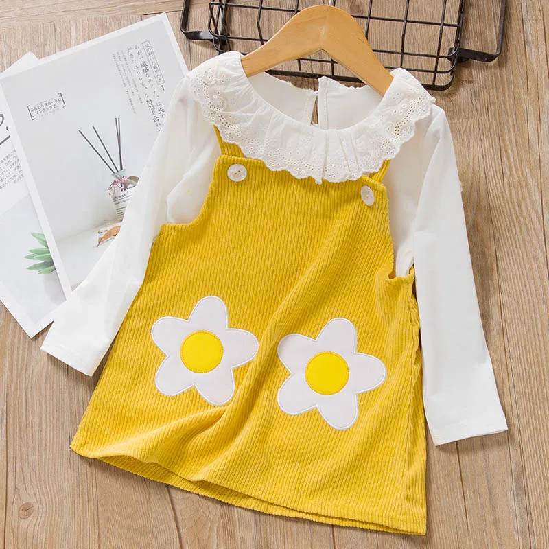 AZ2266 yellow Keelorn Одежда для малышей комплекты для девочек, одежда для новорожденных одежда новое милое платье без рукавов для девочек+ PP штаны для младенца Костюмы комплекты для детей - Цвет: AZ2266 yellow