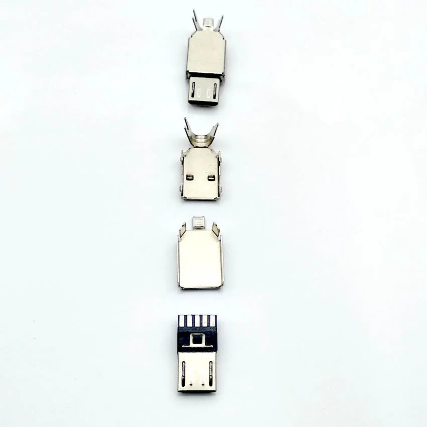 50 шт./лот Micro USB 4Pin 5in штекер Черный/Белый Сварочные данные OTG линейный интерфейс DIY кабель для передачи данных Аксессуары