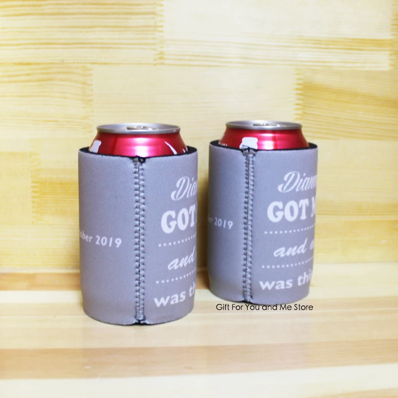 100 шт/лот индивидуальный дизайн Stubby держатель для вашего дня рождения настоящий