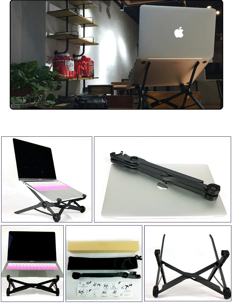 

Creative Portable Computer stand folding adjustable computer stand holder bracket mount notebook laptop tablet ipad 12.9