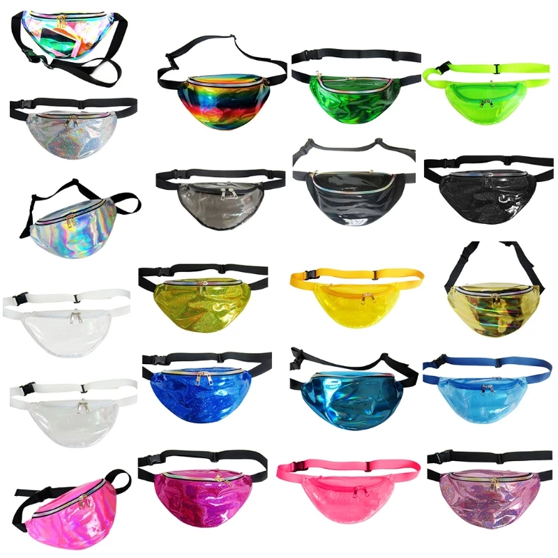 

Bum Bag Fanny Pack Festival Money Wallet Travel Holiday Waist Belt Pouch Shiny