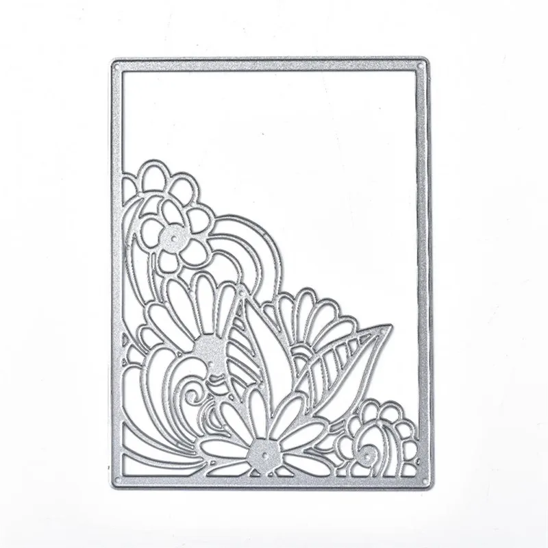 Уголок цветка DiyArts Die фон металлический нож для вырубки, создания скрапбукинга, тиснения и шаблонов DieCut Template 2019 года.