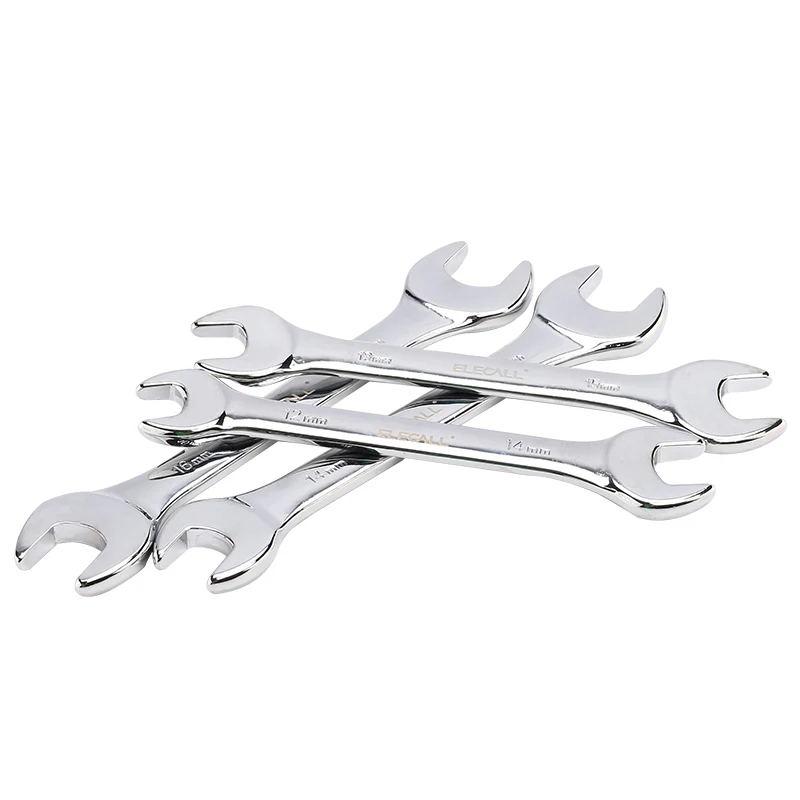 

ELECALL Universal Open End Wrench Set Double End Spanner Multi-Function Carbon Steel Wrench for Drive Shaft