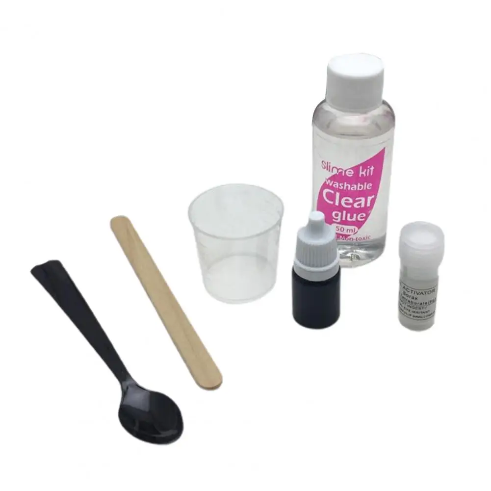 

1 Set Crystal Mud Toy Colorful Stress Relief Safe Ingredient DIY Crystal Mud Kit Educational Toy for Children Gifts