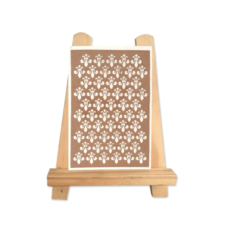 Фон с цветами лилии металлические Вырубные штампы трафареты для рукоделия