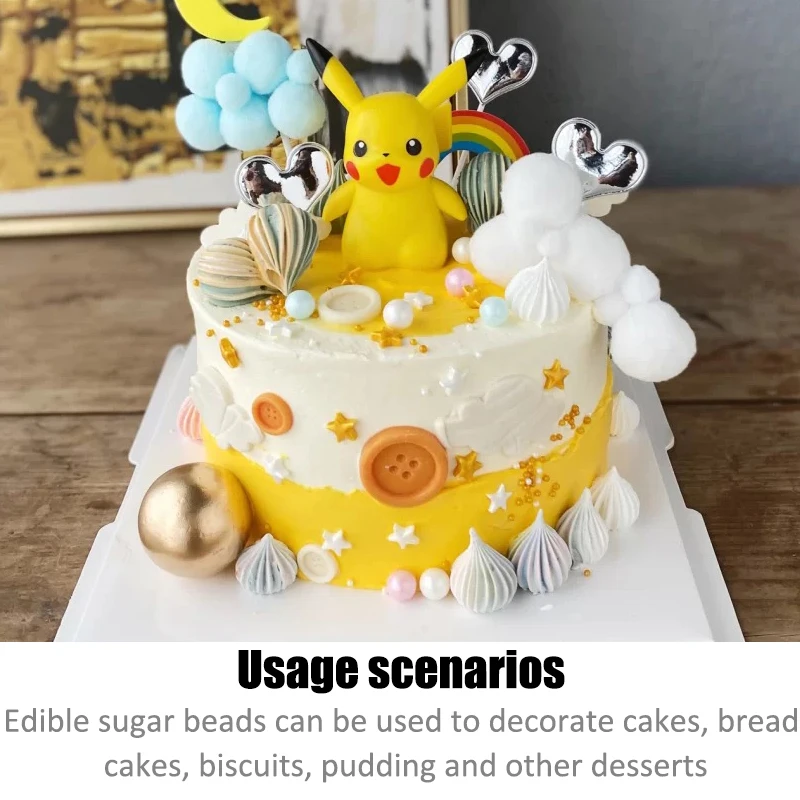 Съедобные пятиконечные звезды конфеты торт искусственные бусины красочные