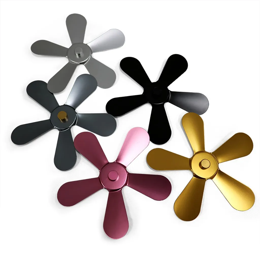 Вентилятор для камина с термометром вентилятор дровяной печи 5 лезвий