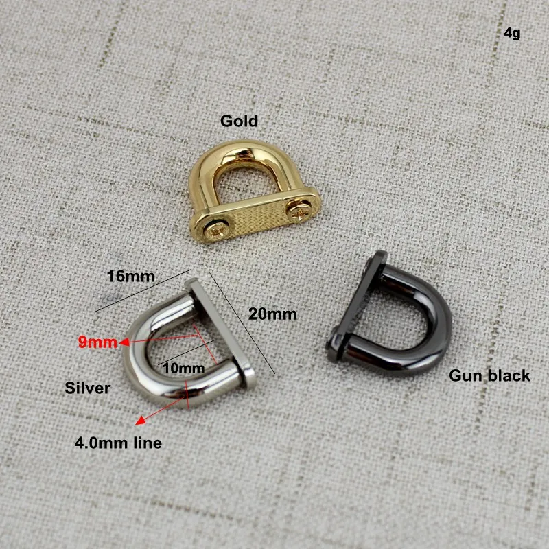 4 шт. 10 мм старинная Серебристая Высококачественная арочная Съемная Сумочка