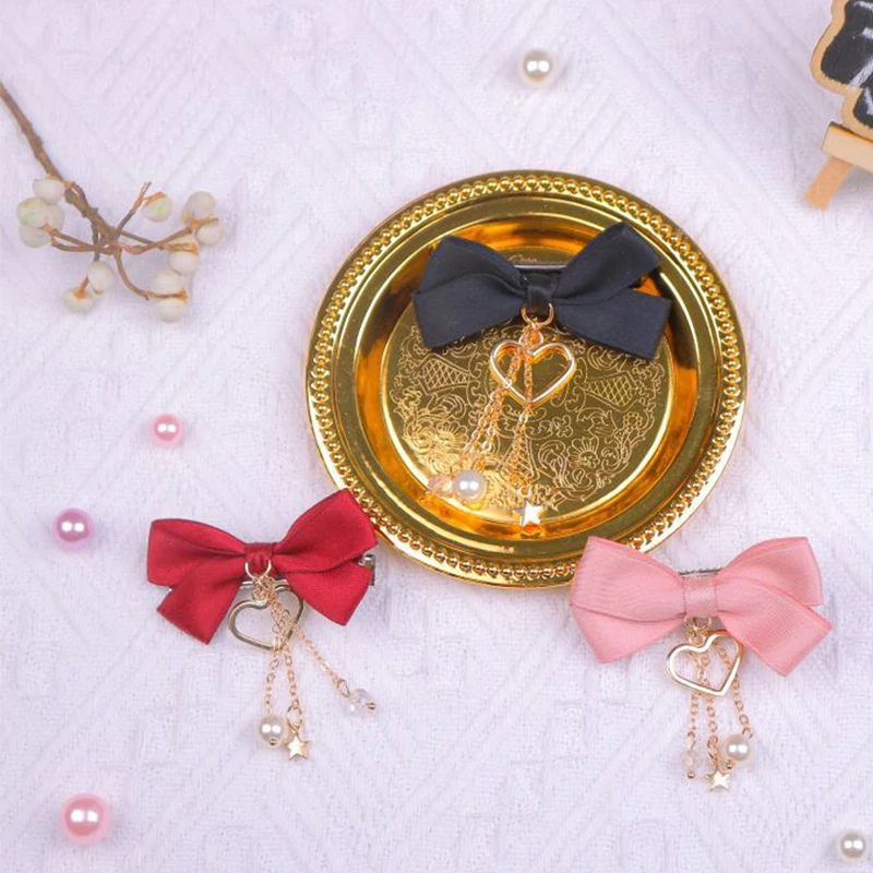 

2021 New Layers Mini Barrette Bows Hairclip Fabric Elastic Hair Bands For Women Girls Fashion Hairpin Headwear Accessories