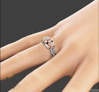 2021 new trend fashion flower women ring cute rings for women accessories jewelry wedding band party gift ring wholesale