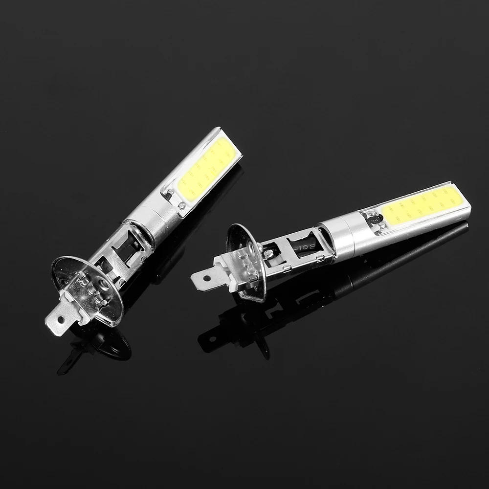 2 шт. H1 светодиодный фары лампы для вождения автомобиля Супер яркий белый COB