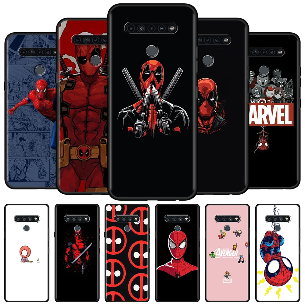 

Phone Case For LG K41s K61 K50 K40s K42 K40 K92 K71 K52 TPU Capa for lg G6 G7 G8 Q52 Q92 Silicone Fundas Cute Marvel