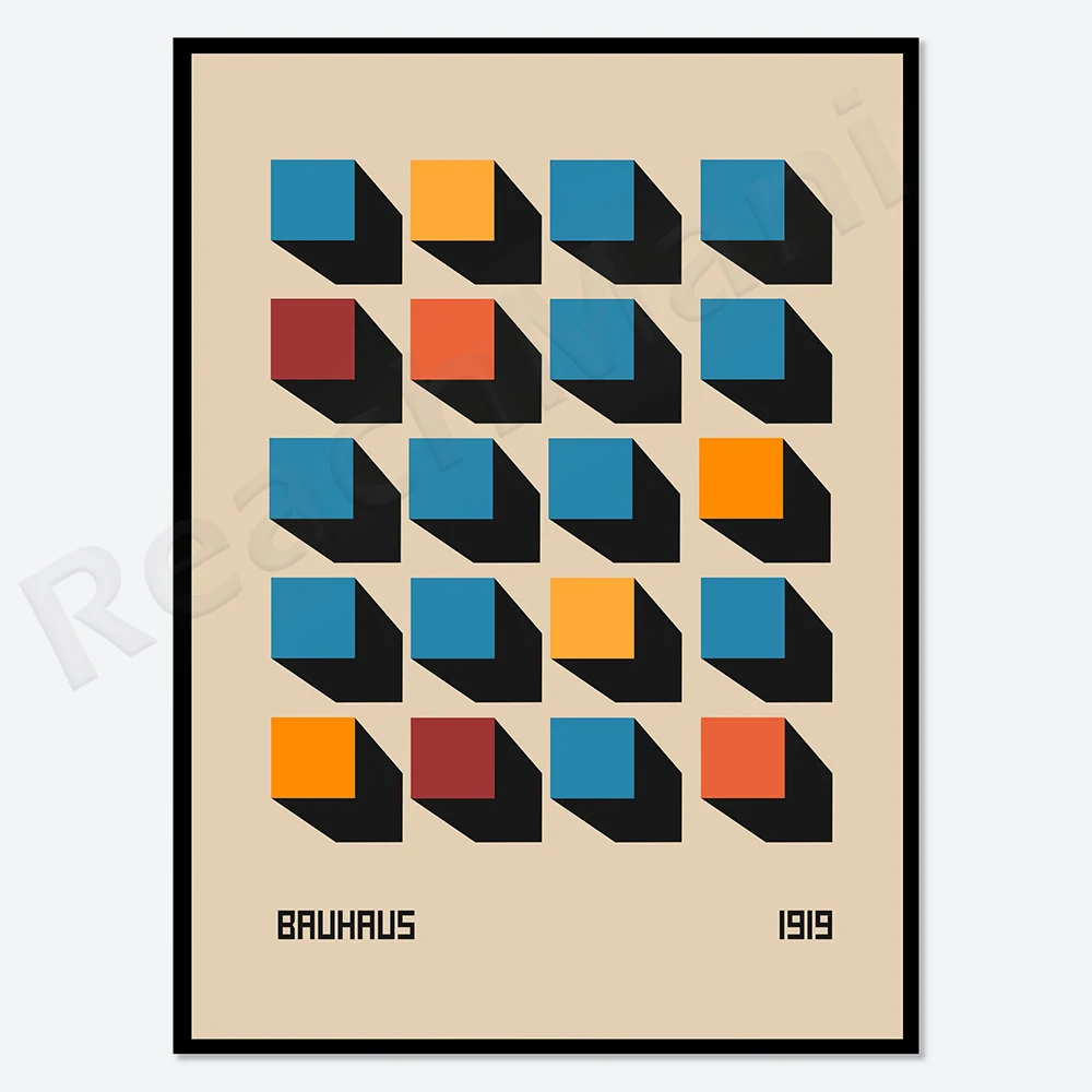Художественный принт архитектуры Bauhaus | Баухаус Ауард Печать Баухауса Плакат