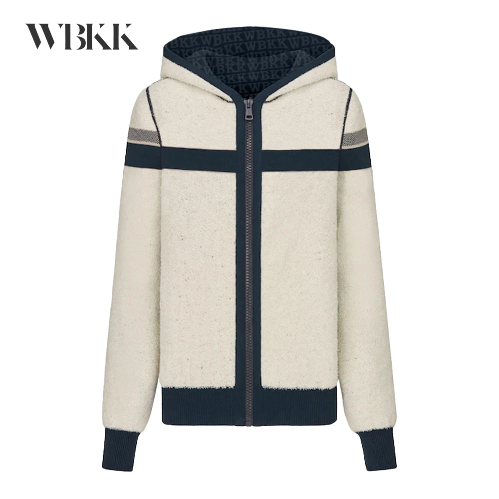 

WFBKK 21SS D New Hot Reversible Zipped Cardigan with Hood Sweater Double-Sided#wfmd2255