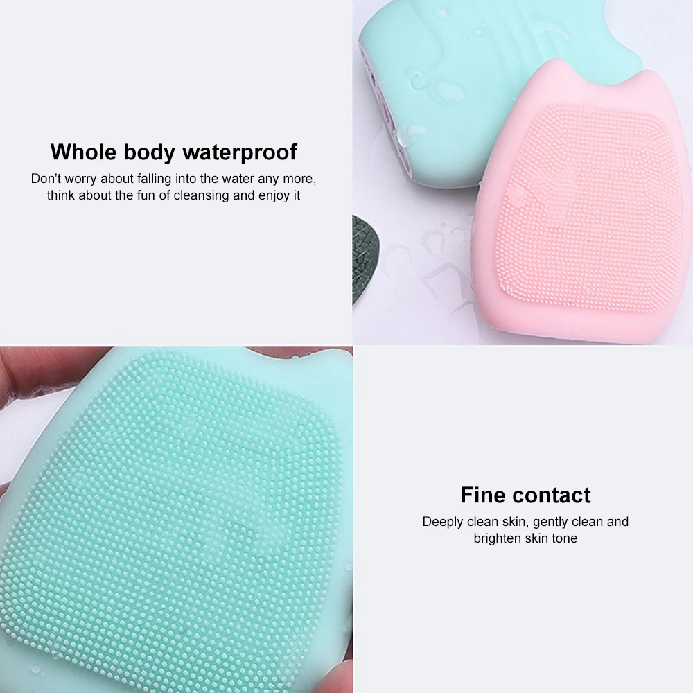 Электрическое Силиконовое очищающее средство для лица Очищающая щетка