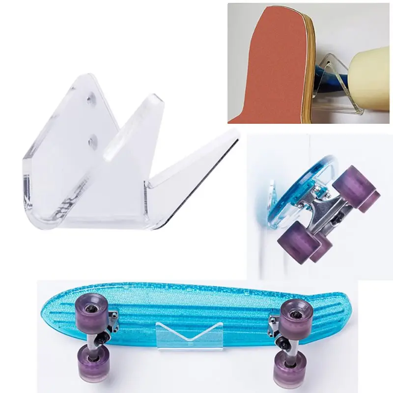 

Skateboard Wall Mount Rack Display Stand Holder Acrylic Longboard Deck Skate Scooter Stand Skateboards Skateboard Wall Holder