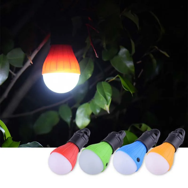 

Wasafire Portable 3 Modes Led Tent Light Hanging Bulb Energy-saving Camping Lantern Light Tent Lamp Linterna By 3*AAA Battery